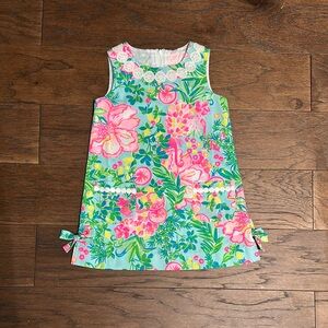 Floral Kids Dress - Pink and Green
